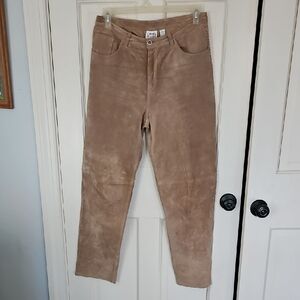 Chico's Suede 5-Pocket Pants With Side Laced Design